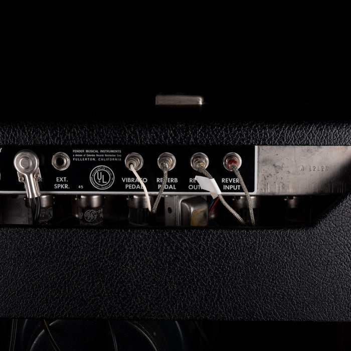 Vintage 1965 Fender Deluxe Reverb Guitar Amp With Footswtich and Cover