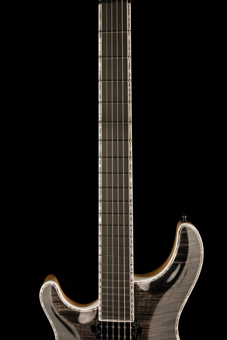 Mayones Left Handed Regius Core 6 Flame Top Gloss Trans Graphite