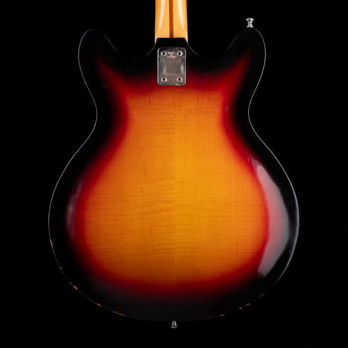 Pre-Owned Vintage Wilson Semi-Hollow Electric Guitar Sunburst with Gig Bag