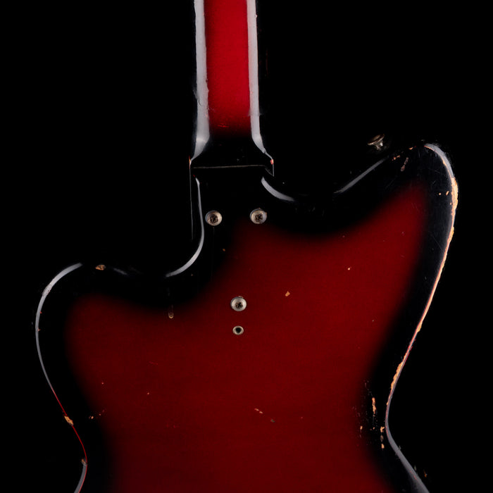 Pre-Owned 1966-68 Silvertone 1443 Hornet Bass Redburst With Gig Bag