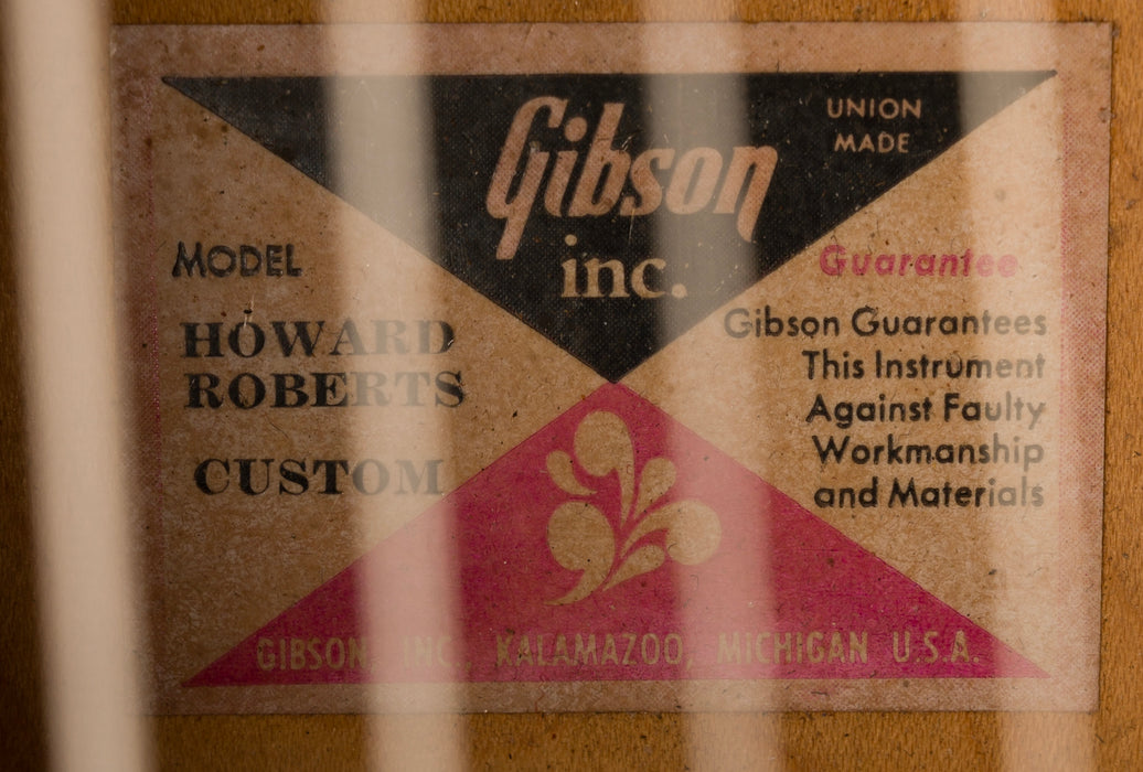 Vintage 1976 Gibson Howard Roberts Custom Burgundy with OHSC