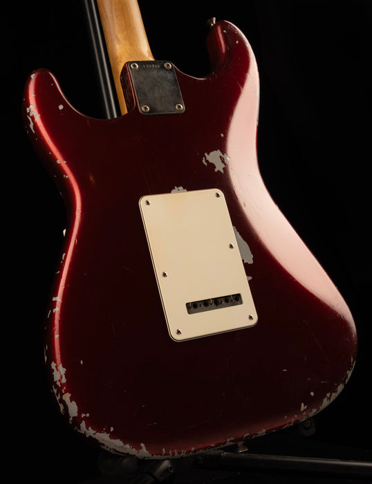 Vintage Fender 1965 Stratocaster Refinished Dark Red with Case