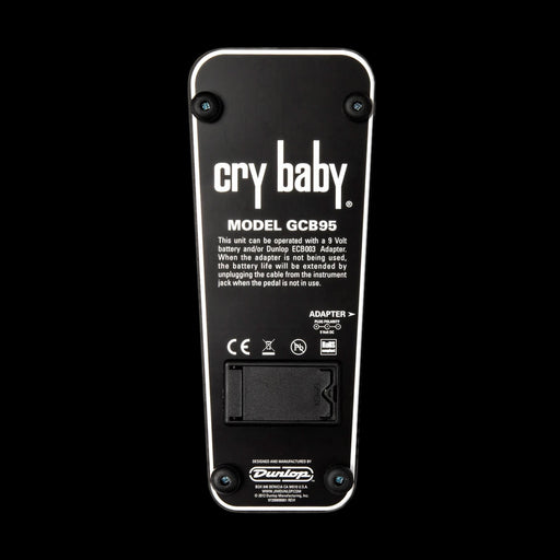 Dunlop Crybaby GCB95 Wah Wah Guitar Pedal Bottom 