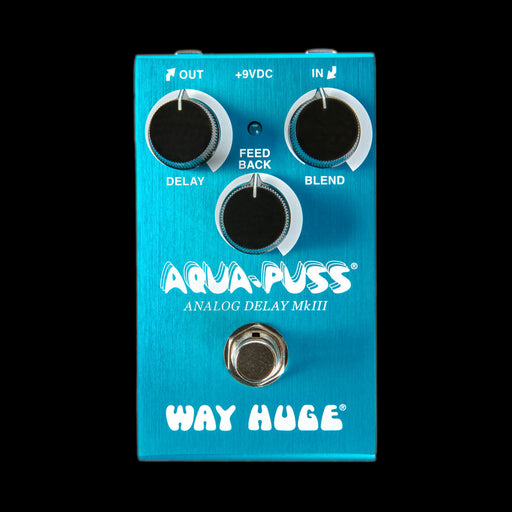 Way Huge Smalls WM71 Aqua Puss Analog Delay Mk III Guitar Effect Pedal Front
