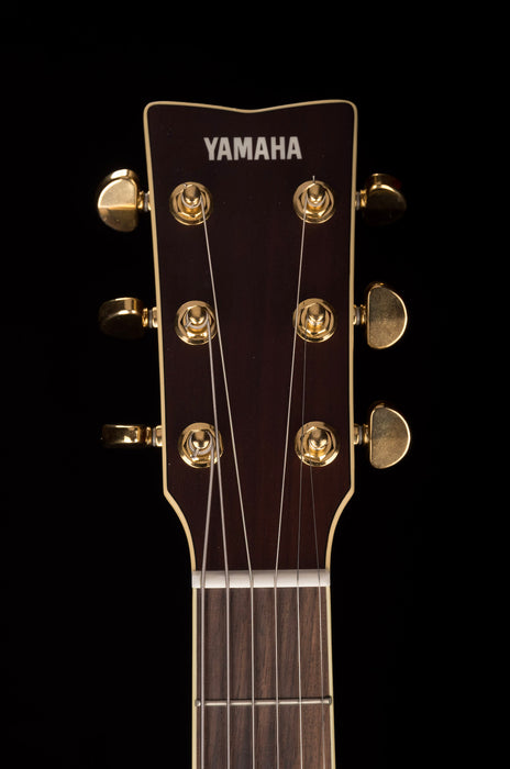 Used Yamaha LL6 ARE Original Jumbo Mahogany Natural Acoustic Electric Guitar With Gig Bag