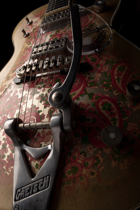 Pre Owned Gretsch Custom Shop Masterbuilt G6134CS 1959 Gold Paisley Penguin Relic