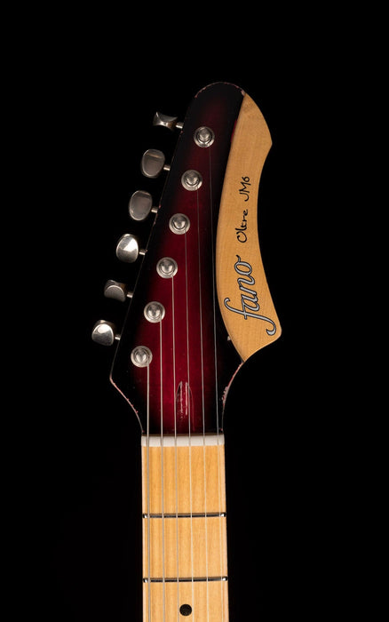 Fano Oltre JM6 Light Distress Red Burst with Gig Bag