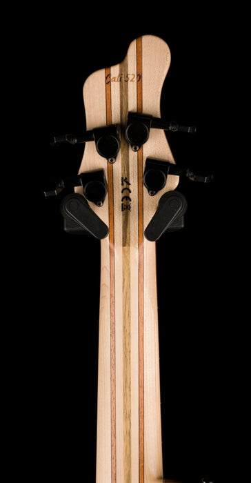 Mayones Cali4 17.5" Scale Bass Swamp Ash TEW Body 3A Eye Poplar Top Custom Color Goblinburst