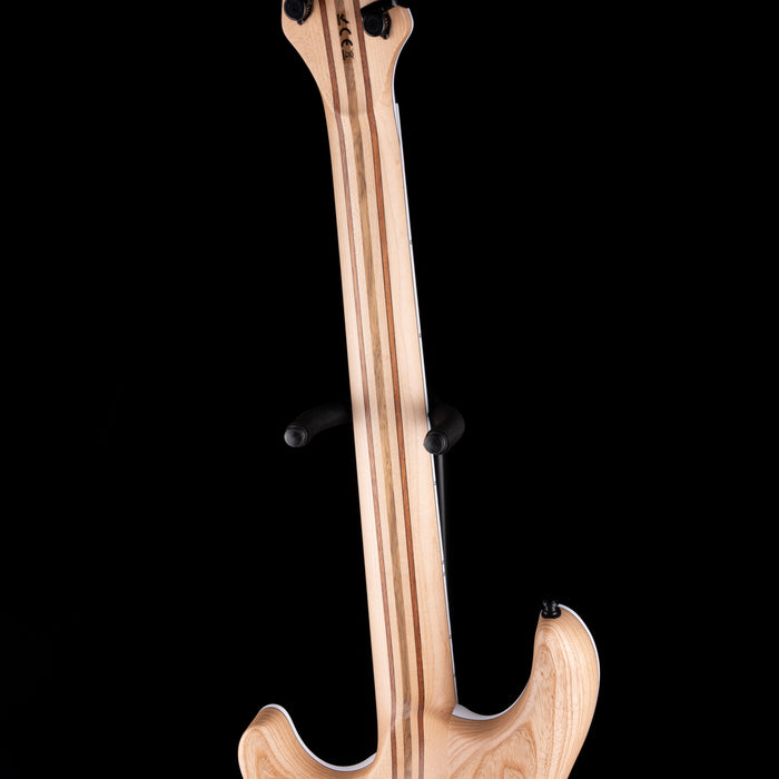 Mayones Regius Core 7 String Baritone 27" Scale 4A Flame Maple Top Black Feather Finish Gloss+Matt
