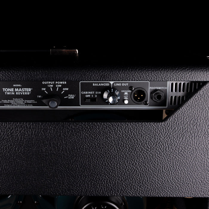 Used Fender Tone Master Twin Reverb Black Guitar Amp Combo - 2