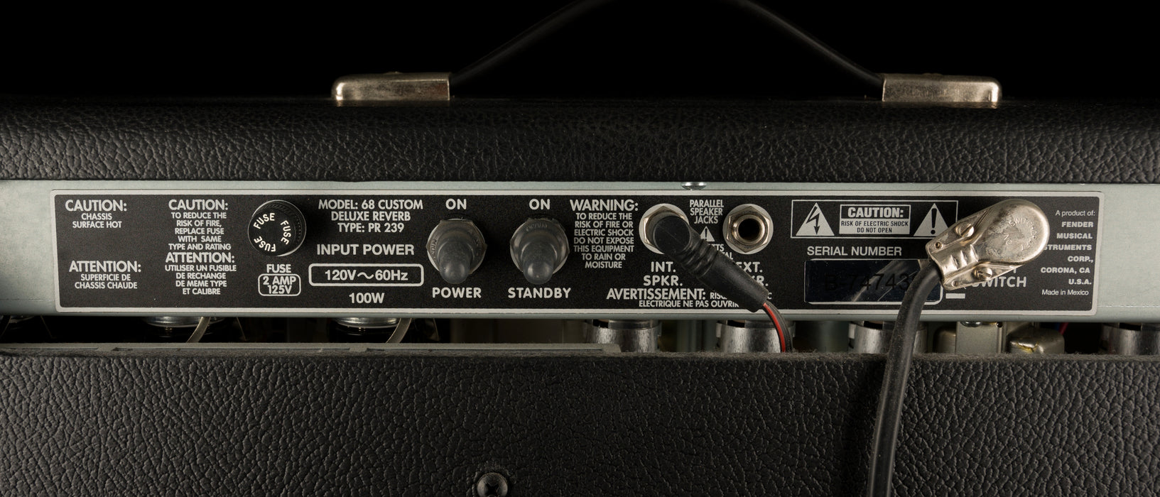 Pre Owned 2018 Fender Limited Edition ’68 Custom Deluxe Reverb Pine Neo Guitar Amp Combo with Cover