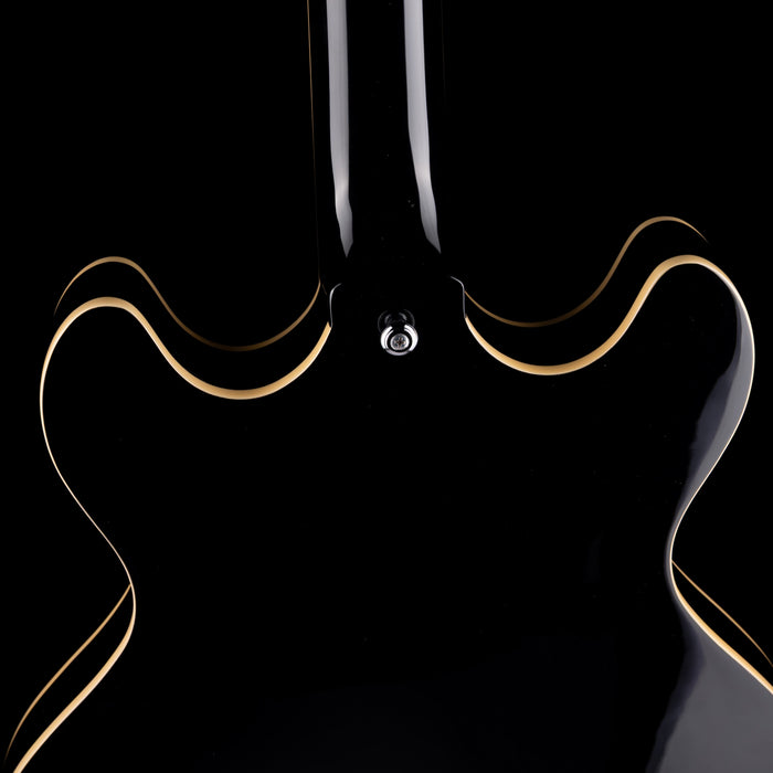 Pre-Owned D’Angelico Premier DC Semi Hollowbody Black With Gig Bag