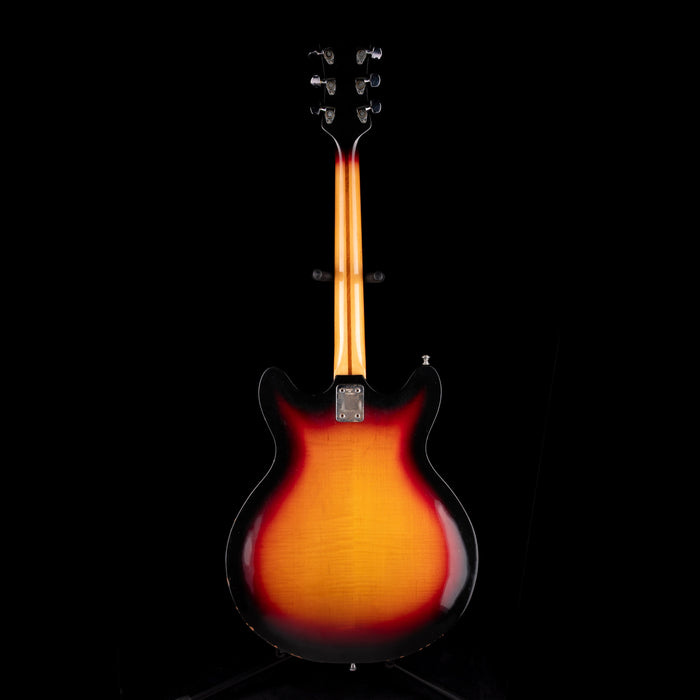 Pre-Owned Vintage Wilson Semi-Hollow Electric Guitar Sunburst with Gig Bag