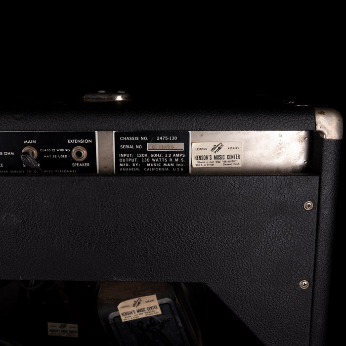 Vintage 1976 Music Man HD One-Thirty 212 Guitar Amp Combo With Footswitch
