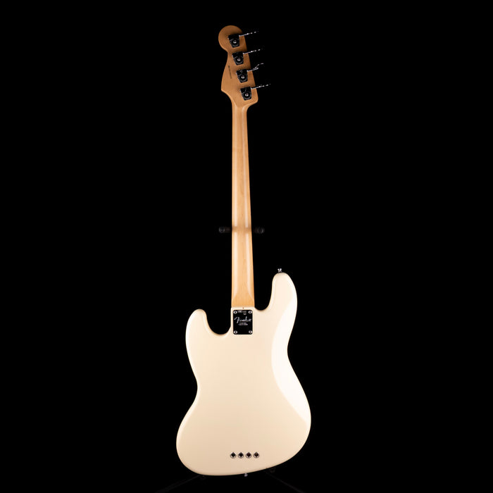 Pre-Owned 2012 Fender American Standard Jazz Bass MN - Olympic White With Gig Bag