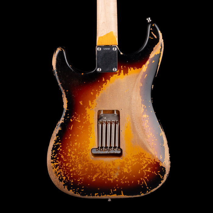 Pre-Owned 2022 Fender Custom Shop Masterbuilt Vincent Van Trigt Mike McCready 1960 Stratocaster 3-Tone Sunburst With OHSC