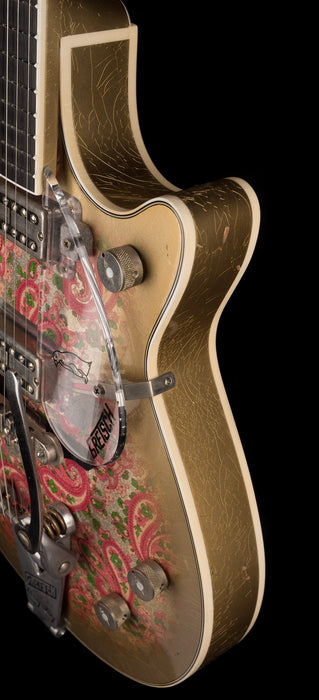 Pre Owned Gretsch Custom Shop Masterbuilt G6134CS 1959 Gold Paisley Penguin Relic