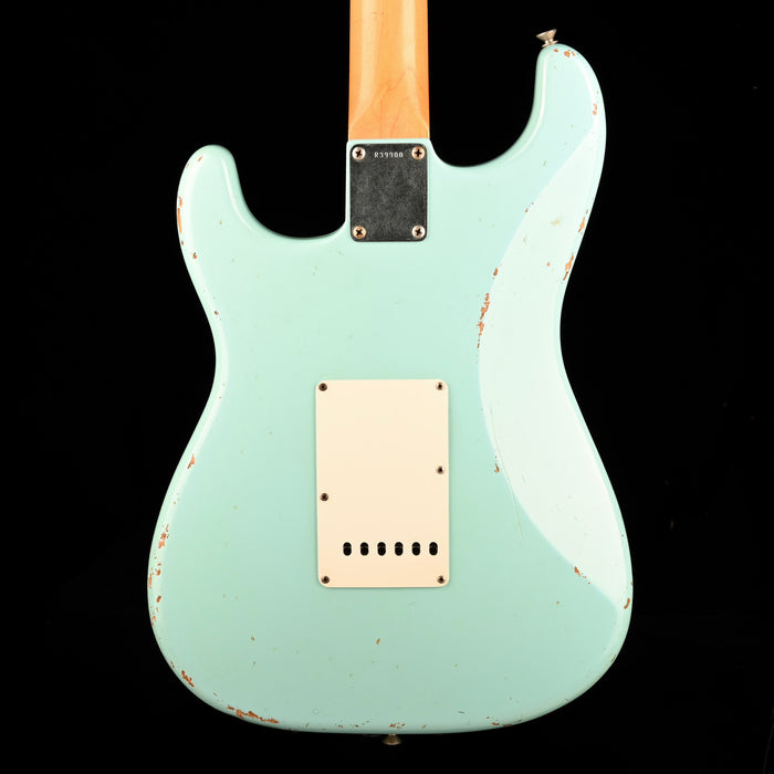 Pre Owned 2008 Fender Custom Shop 1960 Stratocaster Relic Daphne Blue With Case