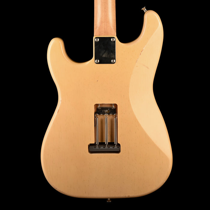Pre Owned 2021 Waterslide Guitars S-Style Dual Foil Trans Blonde With Case
