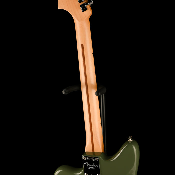 Pre Owned Fender American Professional Jaguar Maple Fingerboard Antique Olive With OHSC