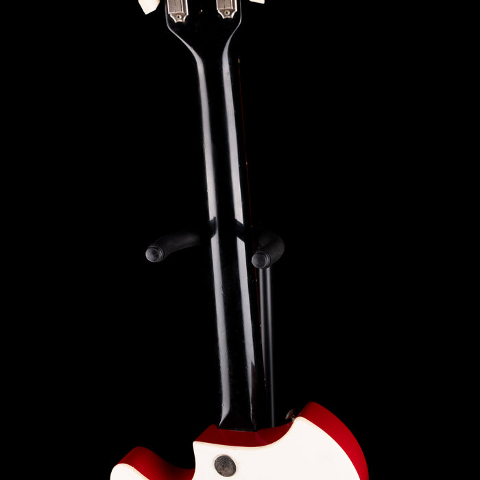 Vintage 1962 Supro Bermunda "Res-o-Glas" Red Electric Guitar With OSSC