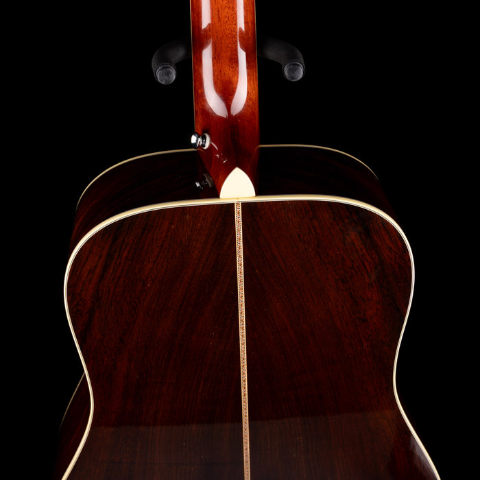 Pre Owned 2009 M.J. Franks Dreadnaught Adirondack-Brazilian Acoustic-Electric Guitar With OHSC
