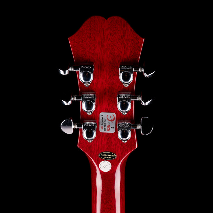 Pre-Owned 2008 Epiphone Dot Left Handed With Bigsby Cherry With Case