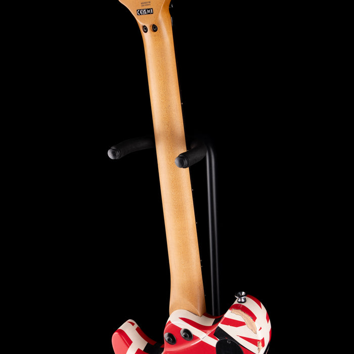 EVH Limited Edition Wolfgang Special Striped Series Aged Red, Black, and White with Gig Bag
