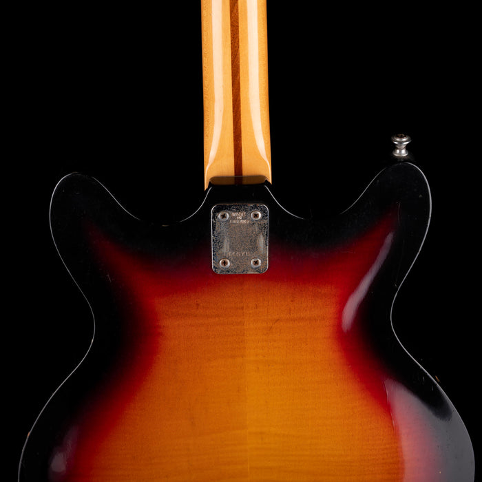 Pre-Owned Vintage Wilson Semi-Hollow Electric Guitar Sunburst with Gig Bag