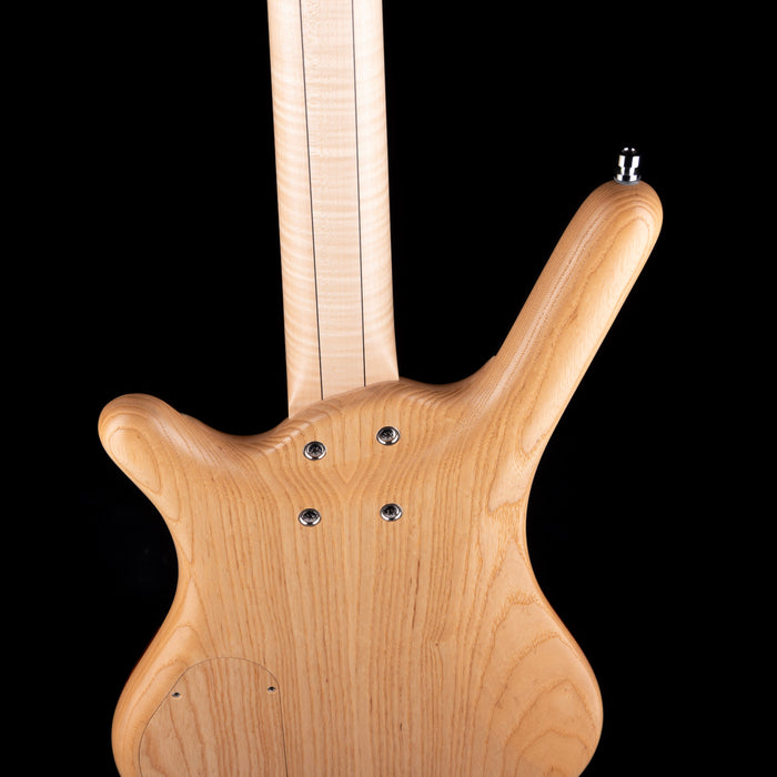 Pre-Owned 2016 Warwick Custom Shop Masterbuilt Corvette $$ Bass Flamed Maple & Bubinga With Gig Bag