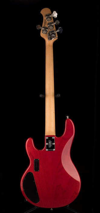 Pre Owned 1984 Ernie Ball Music Man StingRay HH Bass Translucent Red With OHSC