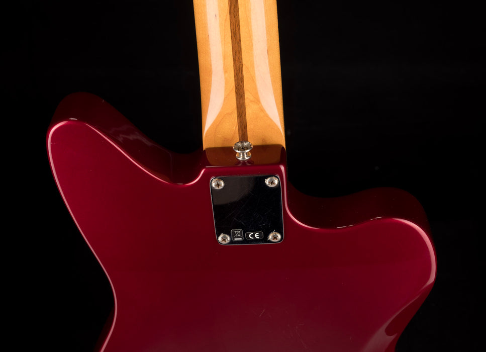 Used Fender Pawn Shop Reverse Jaguar Bass Candy Apple Red