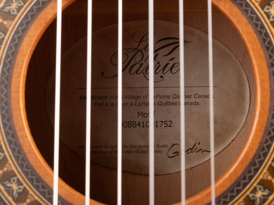 Used Godin La Patrie Motif Classical Guitar Natural