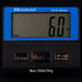Brecknell PS150 Slimline digital scale displaying weight on a black background