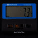 Brecknell digital scale displaying weight on a black background