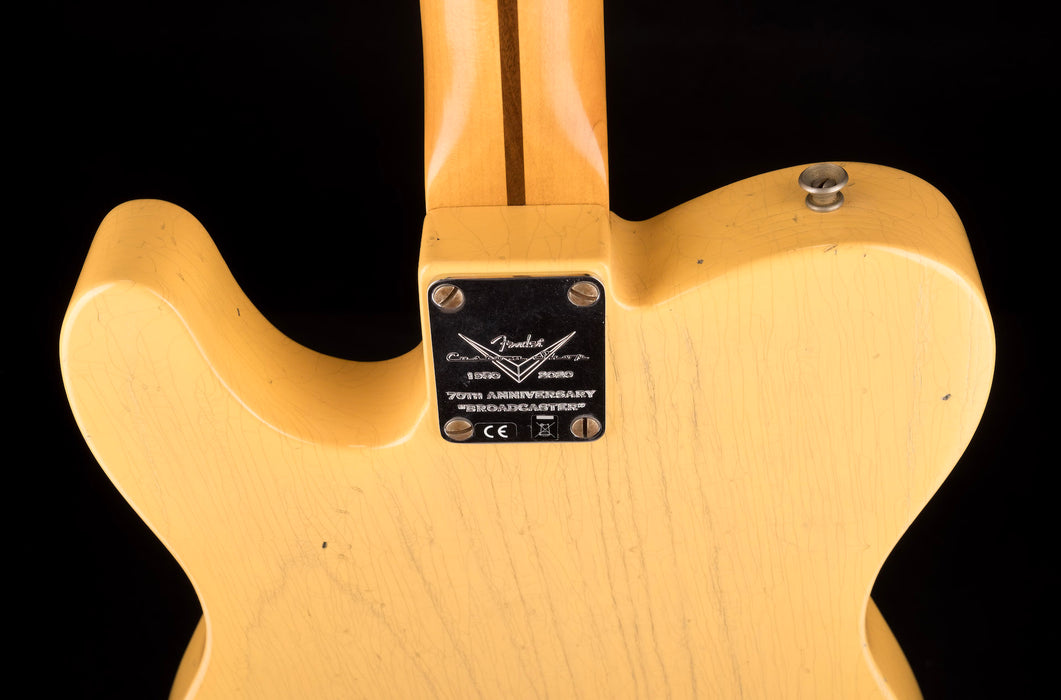 Pre Owned Fender Custom Shop 70th Anniversary Broadcaster Journeyman Relic Nocaster Blonde With OHSC
