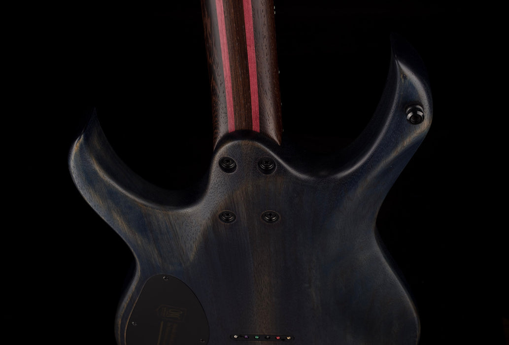 Mayones Duvell BL Black Limba 6 String Guitar Antique Blue