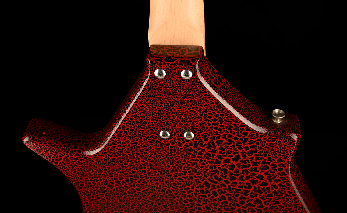 Pre Owned Jerry Jones Master Sitar Electric Guitar Red Crackle With OHSC