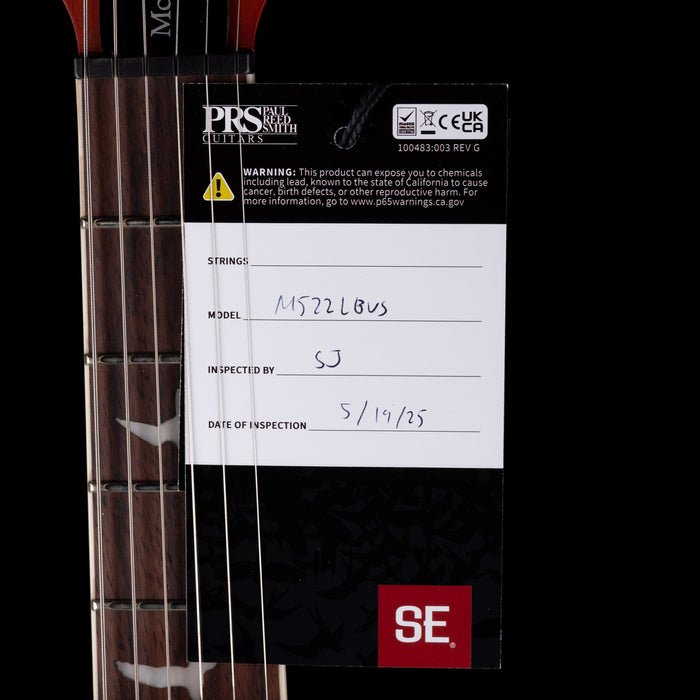 PRS SE Exotic McCarty 594 Laurel Burl Vintage Sunburst With Gig Bag