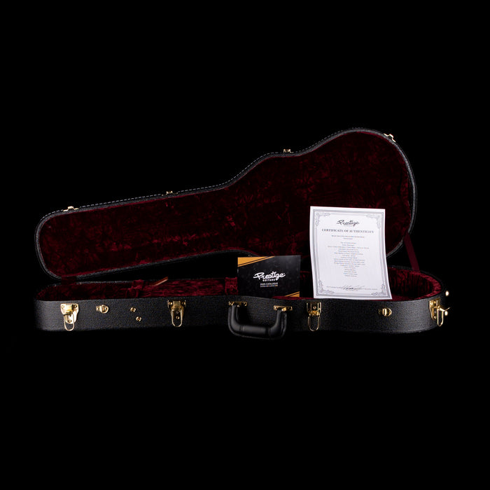 Prestige Guitars Master Built Elite Quilted Maple Semi-Hollow Forest Green Burst with Case