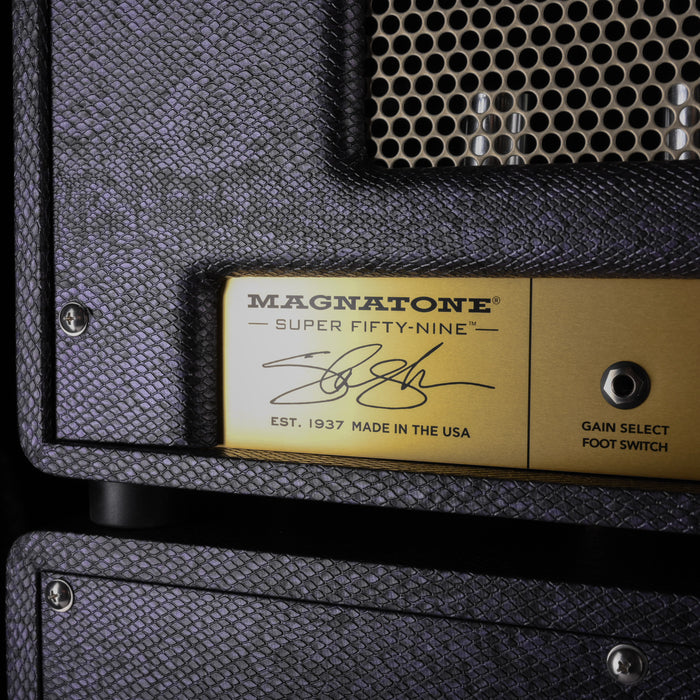 Magnatone Limited Edition Slash Purple Python M-80 Head & Cabinet Guitar Amp Rig IN STOCK
