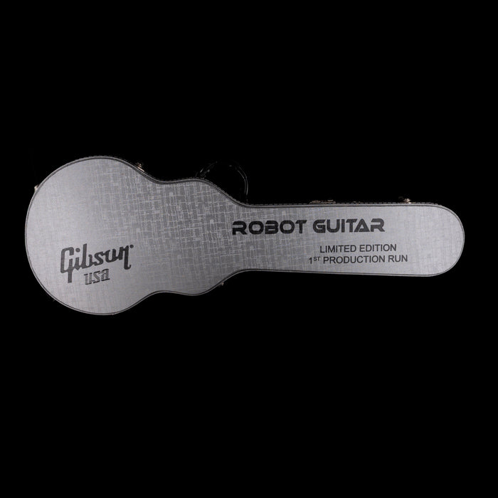 Pre-Owned 2007 Gibson Les Paul Robot Guitar Limited Edition 1st Run Blue Silver Burst With OHSC