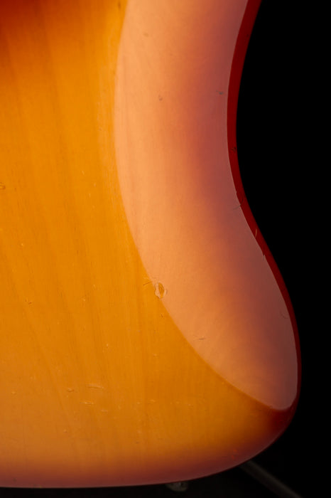 Vintage 1983 Fender Precision Bass Maple Neck Cherry Sunburst With Gig Bag