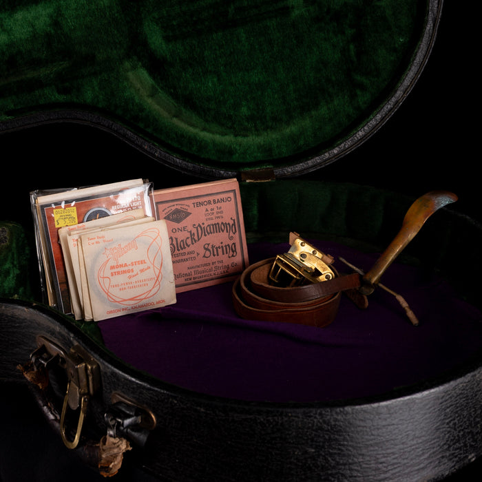 Vintage 1930's Bacon and Day Montana Silver Bell Style No. 4 Tenor Banjo with OHSC - Frank Ovanin Collection