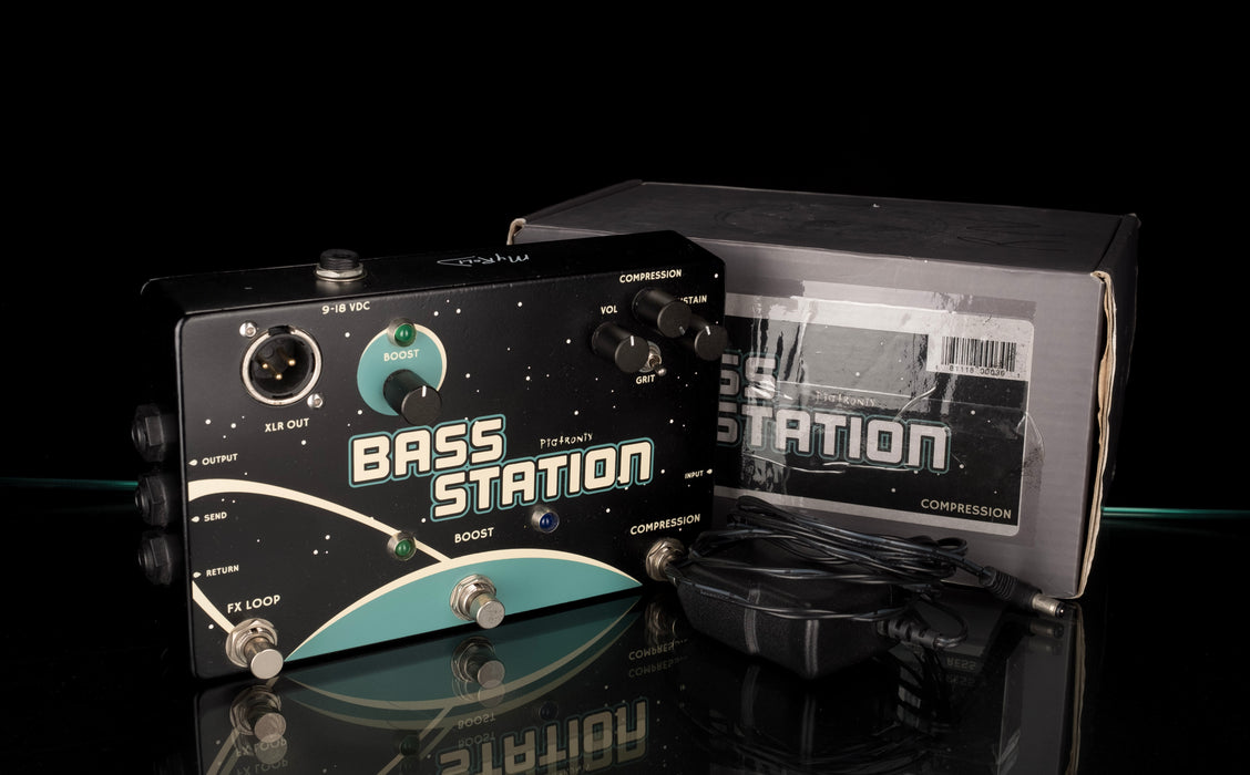 Used Pigtronix Bass Station Compressor/Boost/FX Loop/DI Pedal With Box