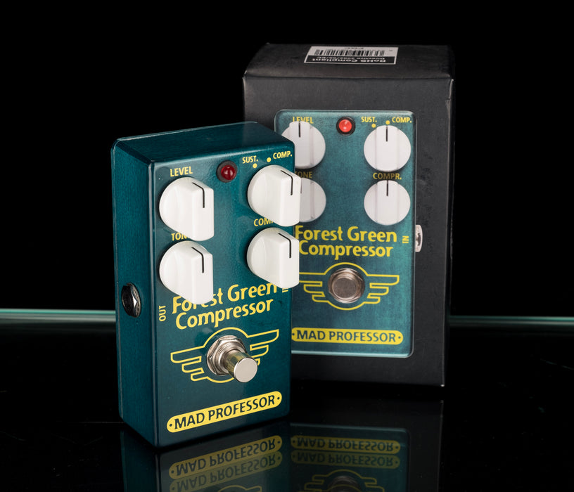 Used Mad Professor Forest Green Compressor Pedal With Box