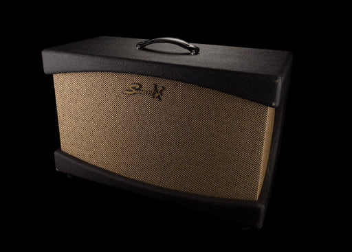 Used Swart Stereo 2x12" Creamback Speakers Dark Tweed Guitar Amp Cabinet