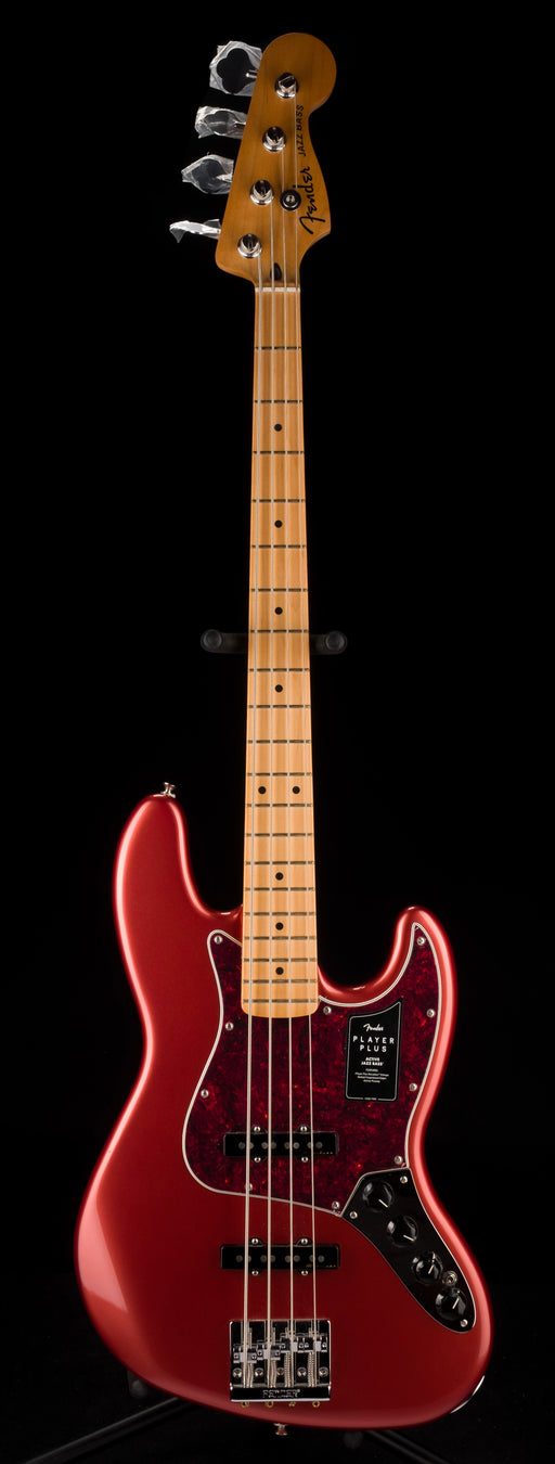 Used Fender Player Plus Jazz Bass Aged Candy Apple Red With Gig Bag