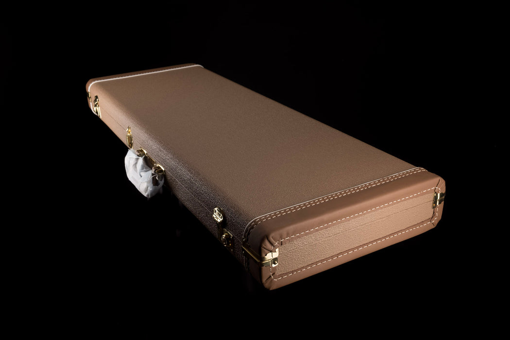 Fender Custom Shop Deluxe Brown G&G Hardshell Stratocaster Telecaster Case with Gold Interior