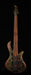 Mayones Patriot Tank 5 String Bass Guitar Flame Top Transparent Green with Case